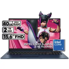 ASUS - PORTÁTIL VIVOBOOK 15 INTEL CORE I5 120U 40 GB RAM 2TB SSD 15.6″ FHD