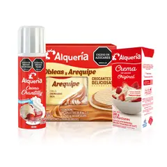 ALQUERIA - Combo Arequipe, Obleas y Crema Chantilly