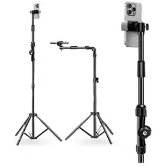 INNOVA - Trípode Profesional 1.80 Cm Con Brazo Extensible Creación Contenido Con Estuche
