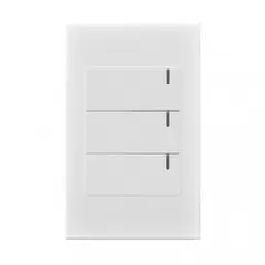 MERCURY - Interruptor Triple Conmutable Blanco Premium White