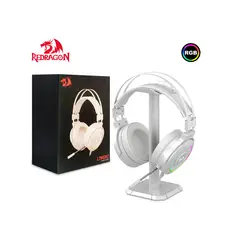 REDRAGON - Auriculares Con Cable LAMIA2 H320 RGB Blanca Diseño Comdo y Base