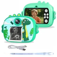 ZHOPI CO - Camara Instantanea Para Niños Fotografia Y Video Dinosaurio