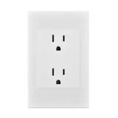 MERCURY - Tomacorriente Doble Polo a Tierra Blanco Premium White