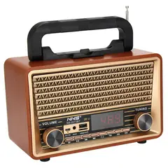 GENERICO - Radio Retro de Alta Sensibilidad con USB AM FM y SW