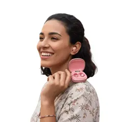 MOVISUN - Audífonos inalámbricos T19 con cancelación de ruido Rosados