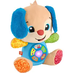FISHER PRICE - Perrito Peluche Azul Bebe Smart Stages Puppy Laugh Learn Musical