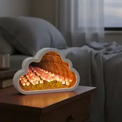 HOGAR DE MIS SUENOS - LAMPARA DE MESA TULIPANES INFITOS REGALO PERFECTO