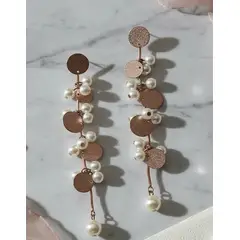 VERAMOREST - Aretes Perlados Rose Chic -