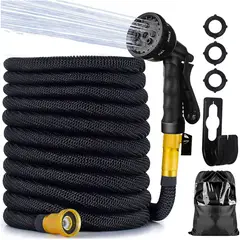 ONE PIXEL - Manguera Flexible De 3 Capas Con Pistola De Agua Riego De Jardín 7 mts