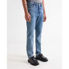 SEVEN SEVEN - Jean Regular Stretch Tono Medio Para Hombre Azul