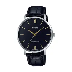 CASIO - Reloj Para Hombre Elegante MTP-VT01L-1BUDF Minimalista Negro