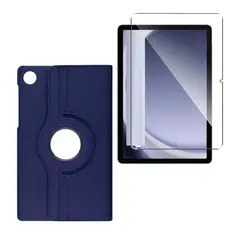 GENERICO - Forro funda Estuche Giratorio 360 para honor pad 9 + vidrio azul