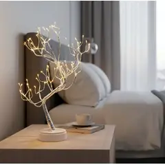 LEDMAX - Lámpara Árbol Luminoso Iluminación Suave y Estilo Minimalista