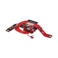 MONKEY BRANDS - Playset Pista Fire Rescue con Helicóptero Max Racer