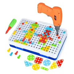 CHINA GLAZE - Juego De Taladro De Construcción Con 151 Piezas De Rompecabezas Para Niños