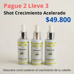 HAIR2YOU - Pague 2 lleve 3 Shot de crecimiento acelerado capilar