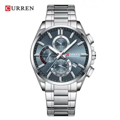 CURREN - Reloj Cronografo 8475 Para Hombre - Plateado