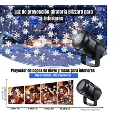 GENERICO - Luces De Proyector Navidad Decoración Giratoria 16 Patrones Multicolor