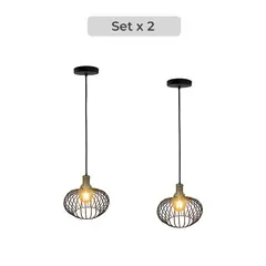 GENERICO - Set x2 Lámpara Decorativa de techo Palu
