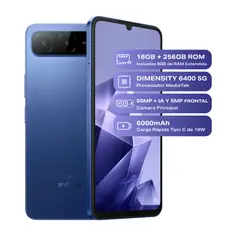 INFINIX - Celular Hot 60i 5g Nfc Dual Sim 256gb 8+8gb Ram Azul