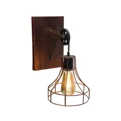 GENERICO - Lámpara Aplique Tipo Polea Ilumina con Estilo Vintage