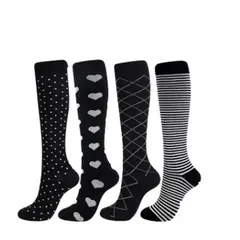 GENERAL - Medias de Compresion Unisex 20-30 MmHg Set x 4