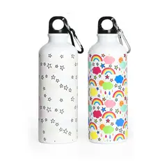 TRIPLE CLEAN - Botilito Mágico Acero Arco Iris cambia Color Con Temperatura