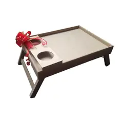 GENERICO - Mesa Desayuno Para Cama En Madera 40x28 Cm madera MDF