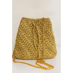 GENERICO - Bolso Dorado Imperial - Bolso artesanal tejido en crochet