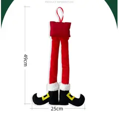 GENERICO - Zapaticos de Papá Noel Colgantes Para Vehiculo Navidad