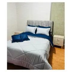 GENERICO - Cubrelecho Edredon Termico Doble Faz 5 Piezas Cama Doble