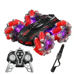 GENERICO - Carro Acrobático 4wd 360° Control Remoto + Sensor de Mano con Luces Sonido