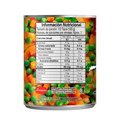 LEVAPAN - Arveja Con Zanahoria Respin x 570 Gramos