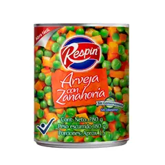 LEVAPAN - Arveja Con Zanahoria Respin x 280 Gramos