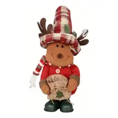 GENERICO - Muñeco Navidad Con Bolsa Para Dulces Reno