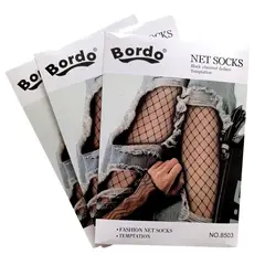 GENERICO - Medias Pantalón Rombos Medianos Premium Negro