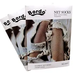 GENERICO - Medias Pantalón Rombos Pequeño Premium Negro