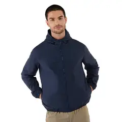 TOTTO - Chaqueta Liviana Con Capota Ice Solid Azul Hombre