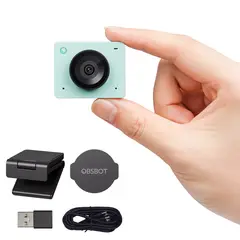 OBSBOT - Webcam Full HD Meet SE con IA Verde Aurora autoencuadre control por gestos