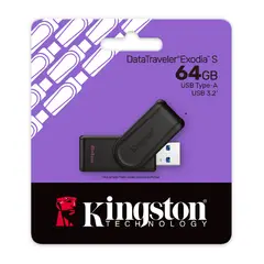 KINGSTON - Memoria USB DataTraveler Exodia 64gb Negra