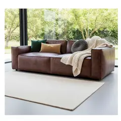 22 GRADOS DECORACION - Sofá Athenea en Cuero Natural 240cm x 100cm