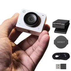 OBSBOT - Webcam Full HD Meet SE con IA Blanco Nube autoencuadre control por gestos