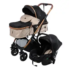 EBABY - Coche cuna moisés Ronda Plus + Portabebé EB132-1 Beige