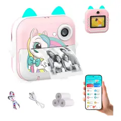 XALTA - Cámara Digital Para Niños Video Foto Instantánea Con Juegos
