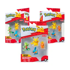 POKEMON - Set X 3 Figuras De Batalla X4