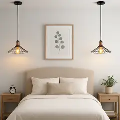 GENERICO - Set x2 Lámpara Decorativa de Techo Kendary Estilo Industrial