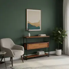 22 GRADOS DECORACION - Recibidor Ciro 140cm x 30cm Formica y metal