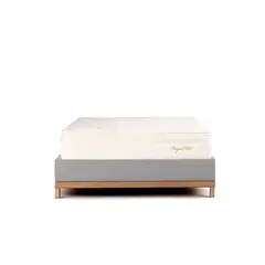 ESSENZA - Set Base + Colchón Essencial Royal Cloud King Gris Oscuro -