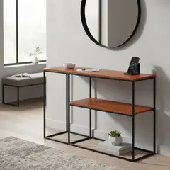 22 GRADOS DECORACION - Recibidor Cora 120cm x 40cm Formica y metal