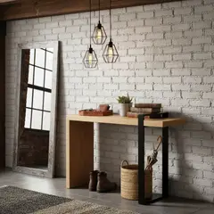 22 GRADOS DECORACION - Recibidor Odín 100cm x 40cm Formica y metal